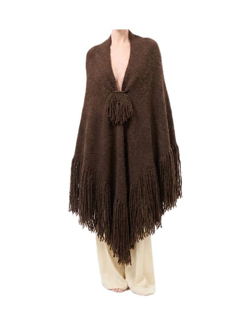 Scialle Manta CASHMERE CURLY -- NOCCIOLA SICILIANA by 'Chiara is' CHIARA IS | SMAN004WSSICILIAN HAZELN